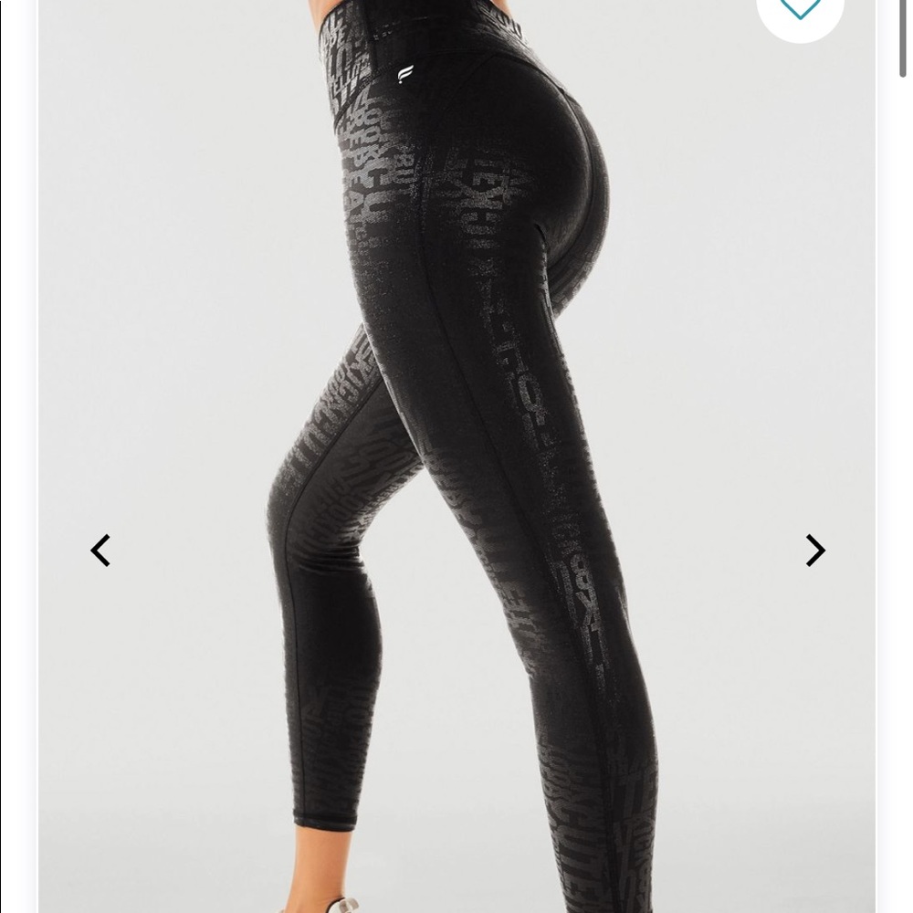 Fabletics high waisted printed Powerhold 7/8